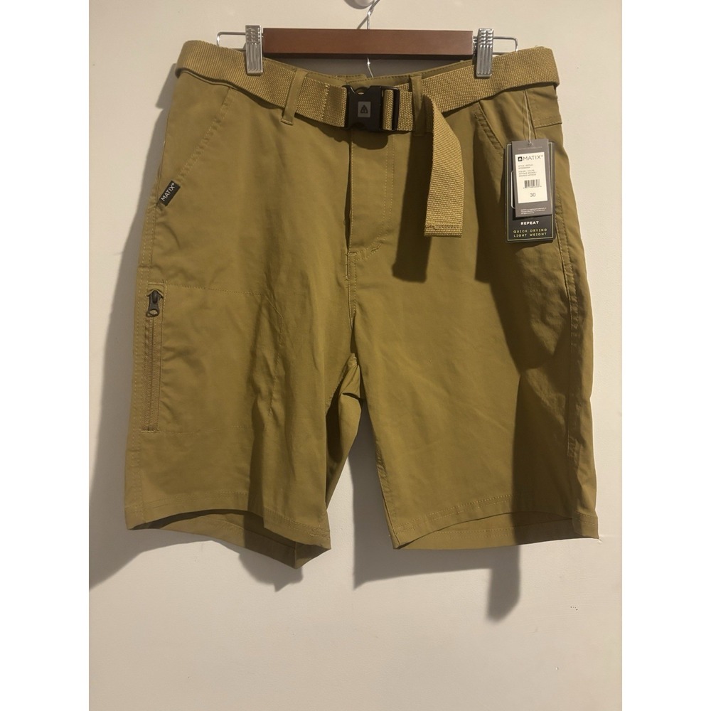 Matix Shorts Men's Size 30 Dark Antique Bronze Casual Summer‎ Comfort Quick Dry